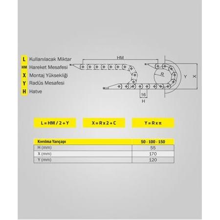 Hareketli Kablo Kanalı 35X80 Ağır Seri (iç ölçü)