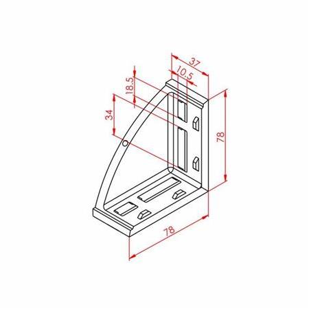 40X80 Uzun Köşe Bağlantı