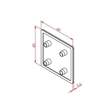 Profil Kapağı 60X60 Çift Kanal
