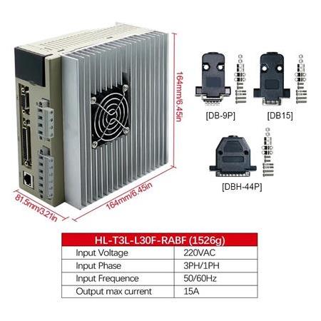 2 Kw Servo Motor Seti 130ST-M07725 T3L-L30F-RABF