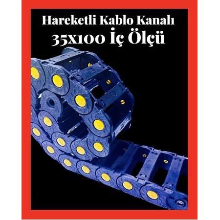 Hareketli Kablo Kanalı 35X100 Ağır Seri (iç ölçü)