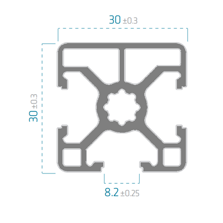 30X30 (3K) Sigma Profil 8 Kanal Toptan