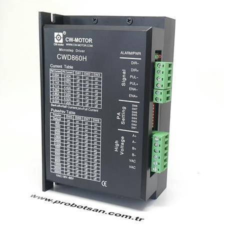 Cwd860H Step Motor S&uuml;r&uuml;c&uuml; (Soğutucu Fanlı)