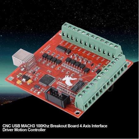 4 Eksen Cnc Usb Mach3 Kontrol Kartı Red