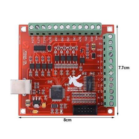 4 Eksen Cnc Usb Mach3 Kontrol Kartı 100 KHZ