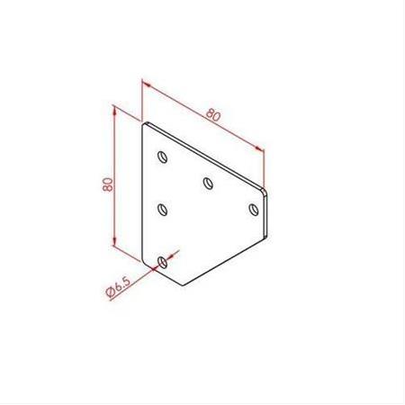 İki Yönlü Bağlantı Sacı 30X30 K8 Çinko