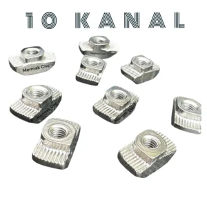 10 Kanal Profil Tırtıllı Somunu M6