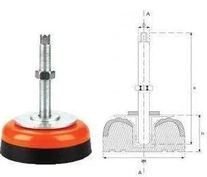160 Lik M16x1.5 Tezgah Tamponu Federli Statik Boyalı