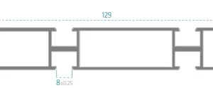 23X129 Yüzey Kaplama Sigma Profil 8 Kanal Toptan