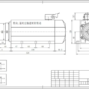 4,5 kw 18000 Rpm Spindle Motor ER32