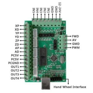 5 Eksen Cnc Usb Kontrol Kartı Mach3 Kart Green