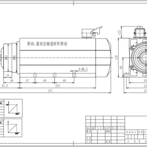 6 kw 18000 Rpm Spindle Motor ER32