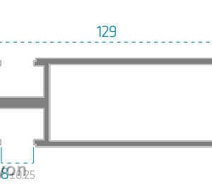 23X129 Yüzey Kaplama Sigma Profili