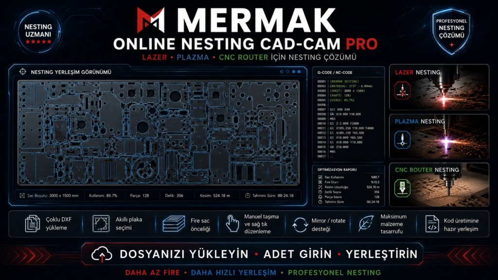 Mermak Online CAD CAM automatic nesting software