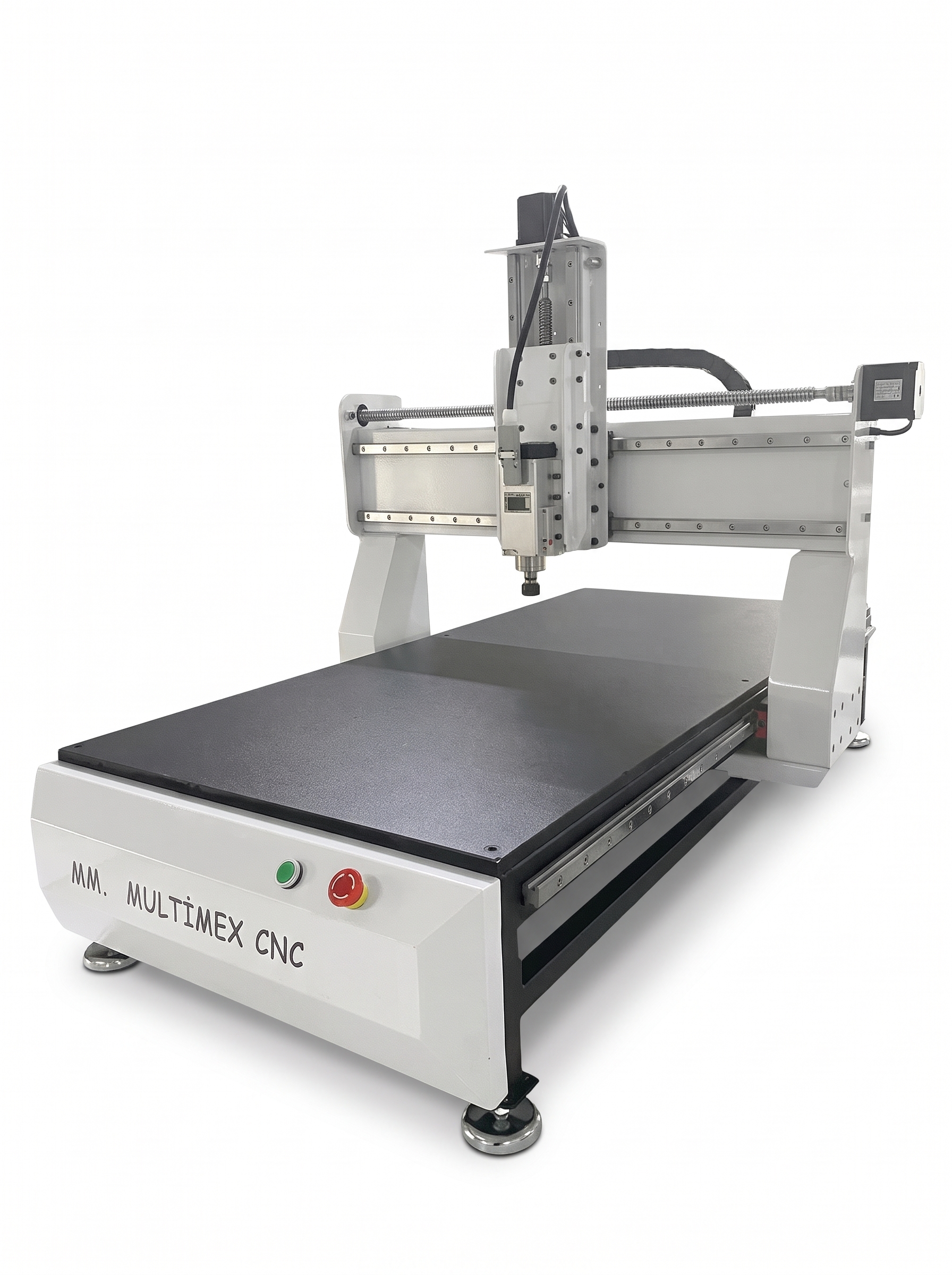 CNC Router 1500x800 M002 - 3,5 kW 18000 rpm GDZ Spindle ER20, Çelik Profil Üzeri Ahşap Tabla