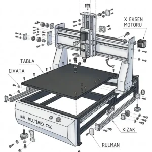 CNC Router 1500x800 M002