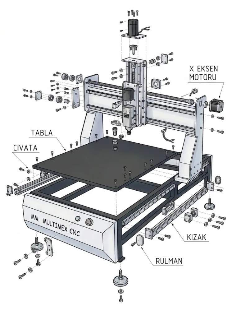 CNC Router 1500x800 M002