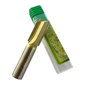 Karbür TiN Kaplı Jilet Freze S5 1/2" Sap Ø15 x 30 mm 2 Ağız