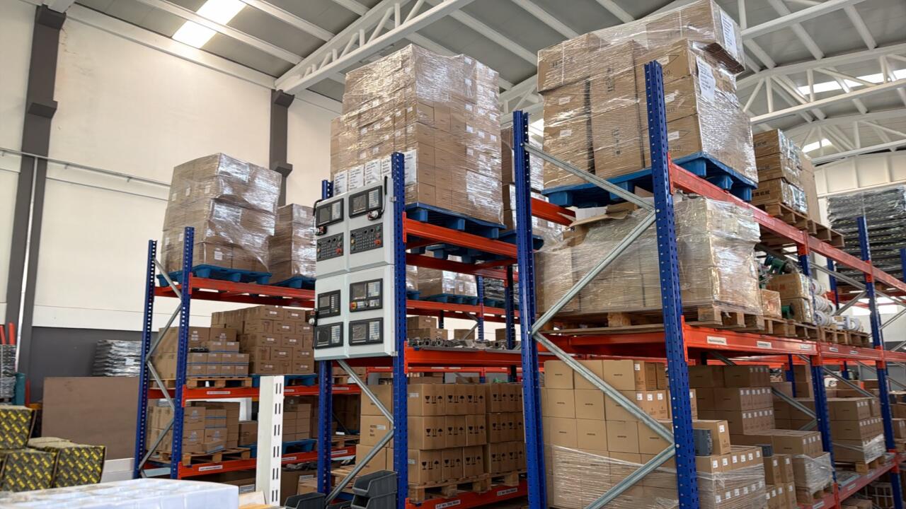 Mermak CNC gerçek depo ve stok alanı